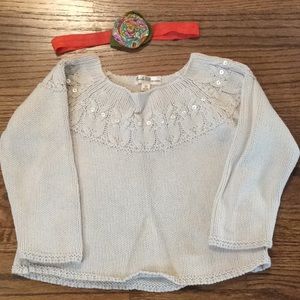 Pearls & Popcorn beautifully knit sweater